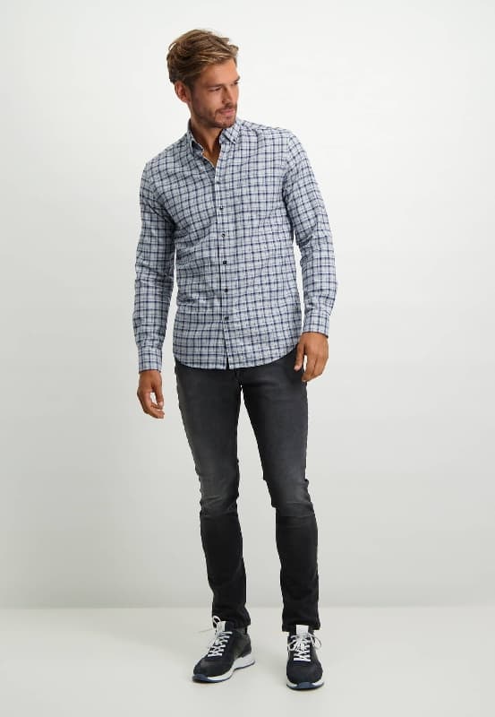 Checked flanel ls shirt