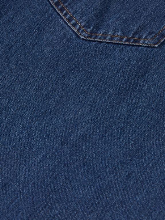 Blauw classic western shirt
