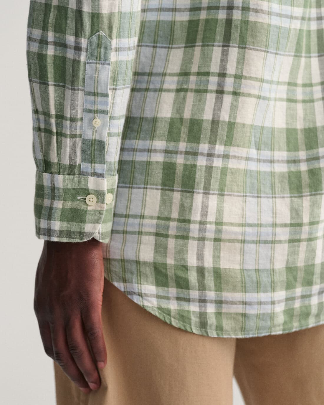 Reg linen madras shirt