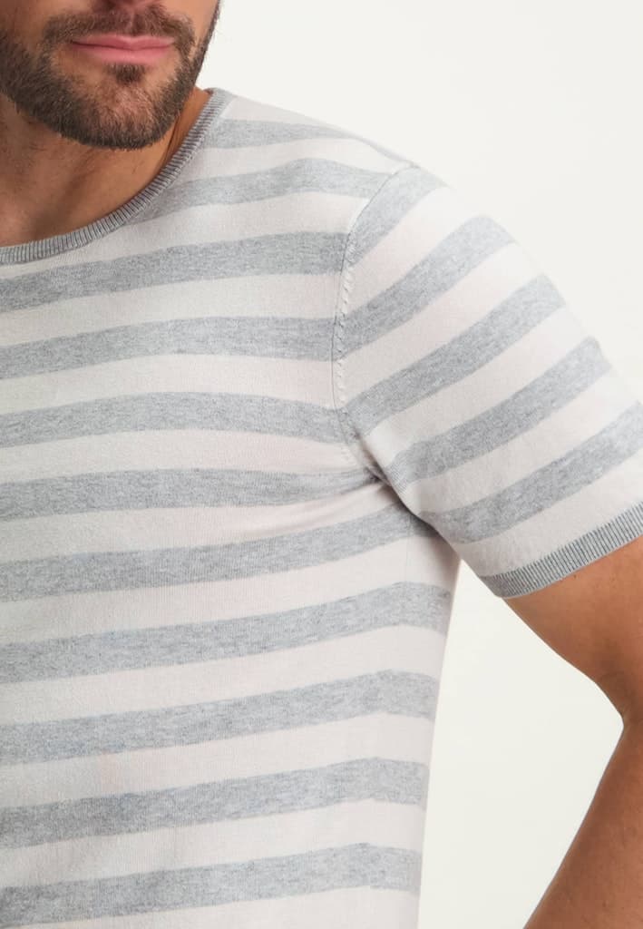 Knitted sptriped tee