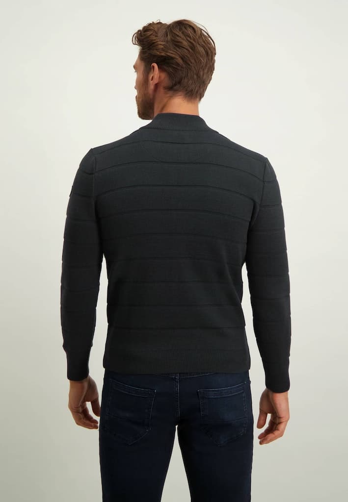 Cardigan plain zipper