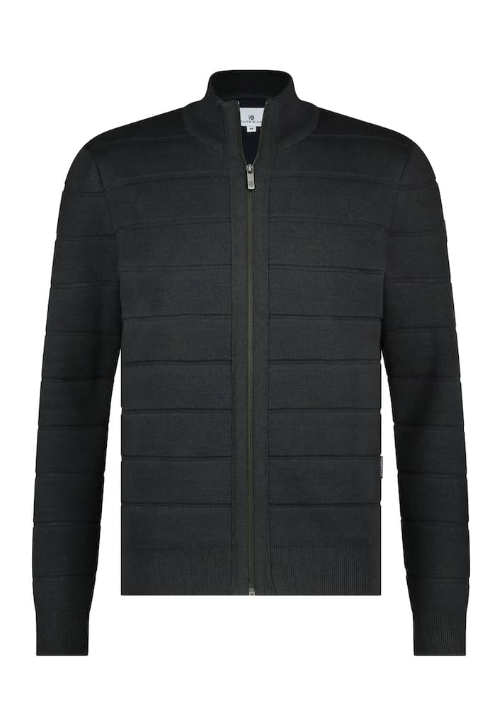 Cardigan plain zipper