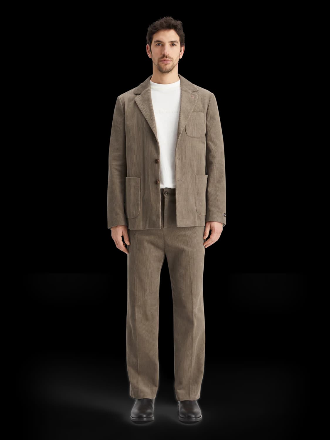 Unconstructed relaxed blazer