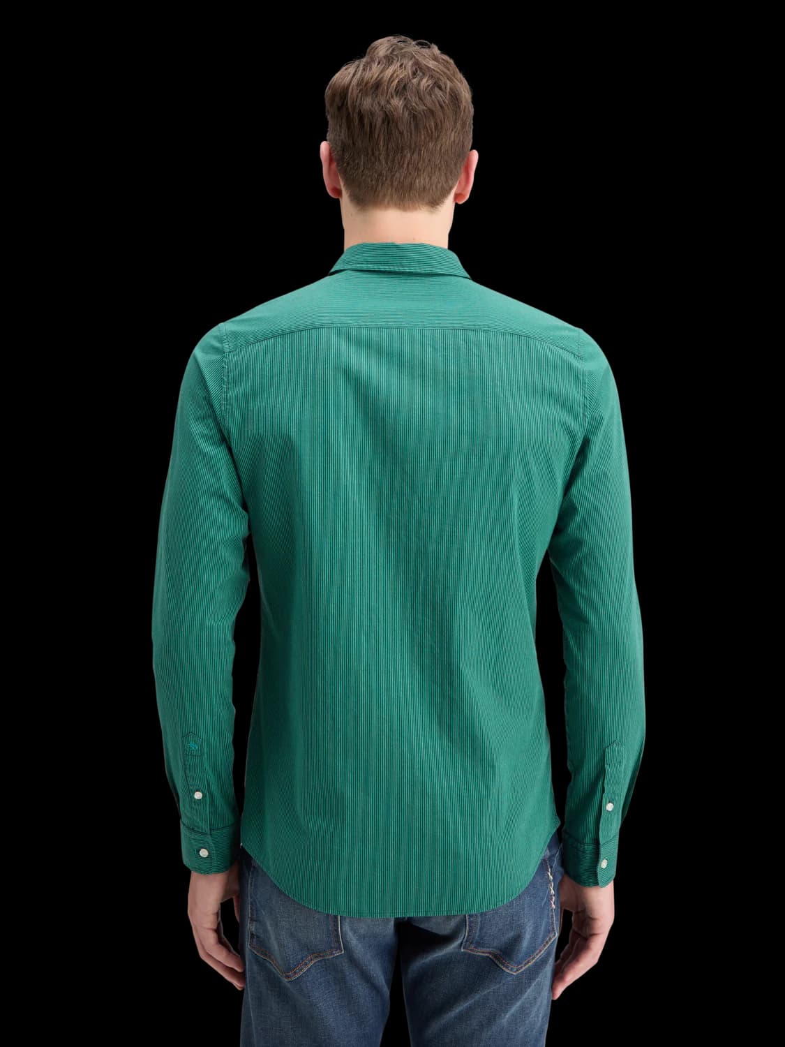 Esstential poplin stripe bd ls