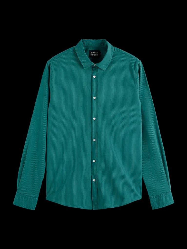 Esstential poplin stripe bd ls