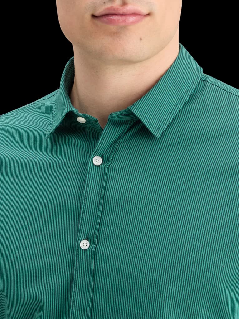 Esstential poplin stripe bd ls