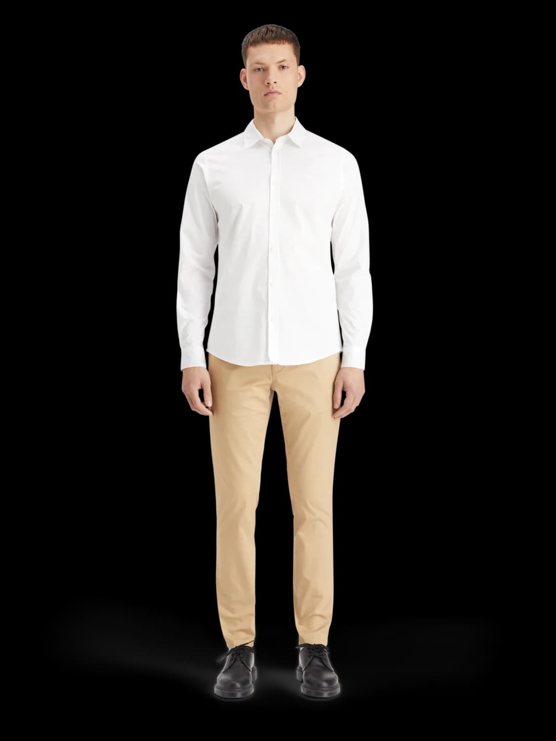 Core poplin solid slim