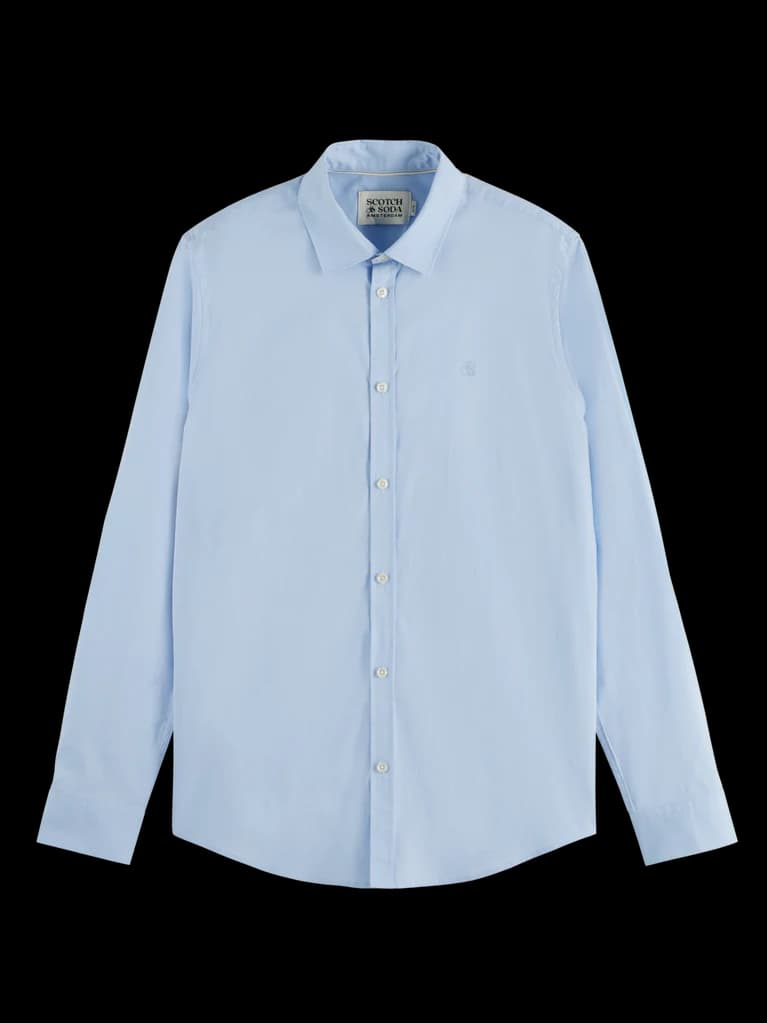Core poplin solid slim