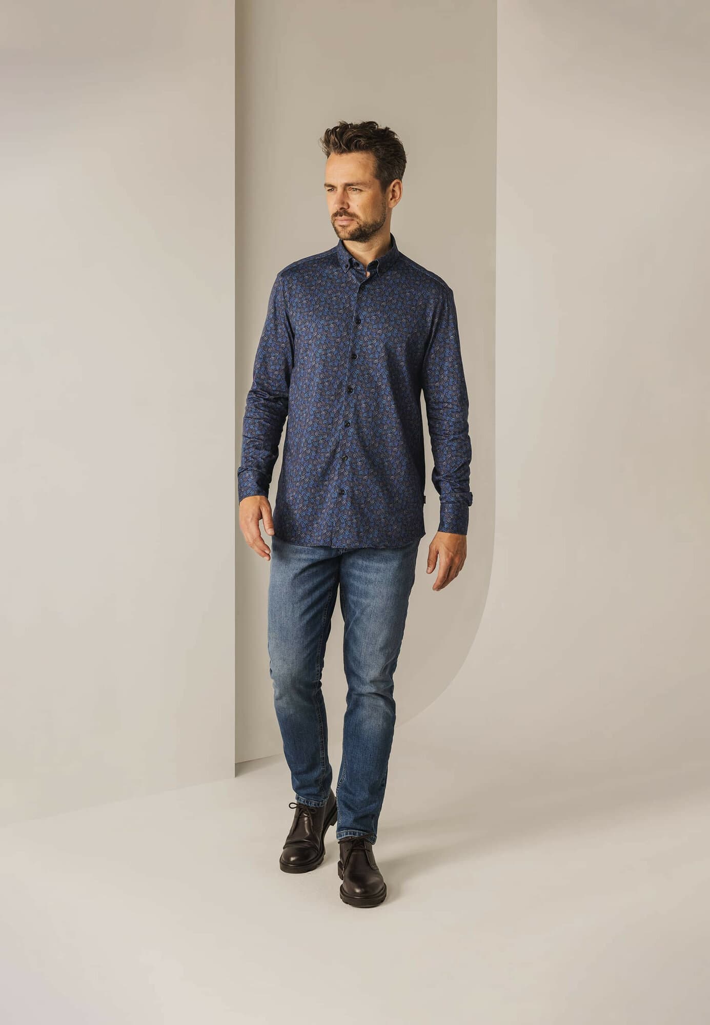 Printed twill ls bd