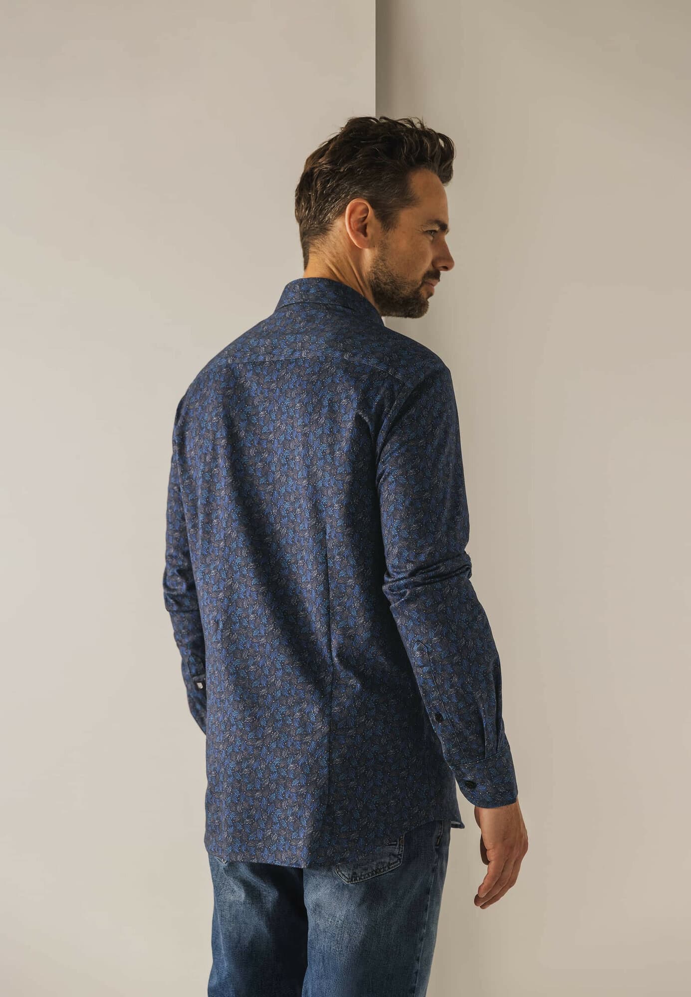 Printed twill ls bd