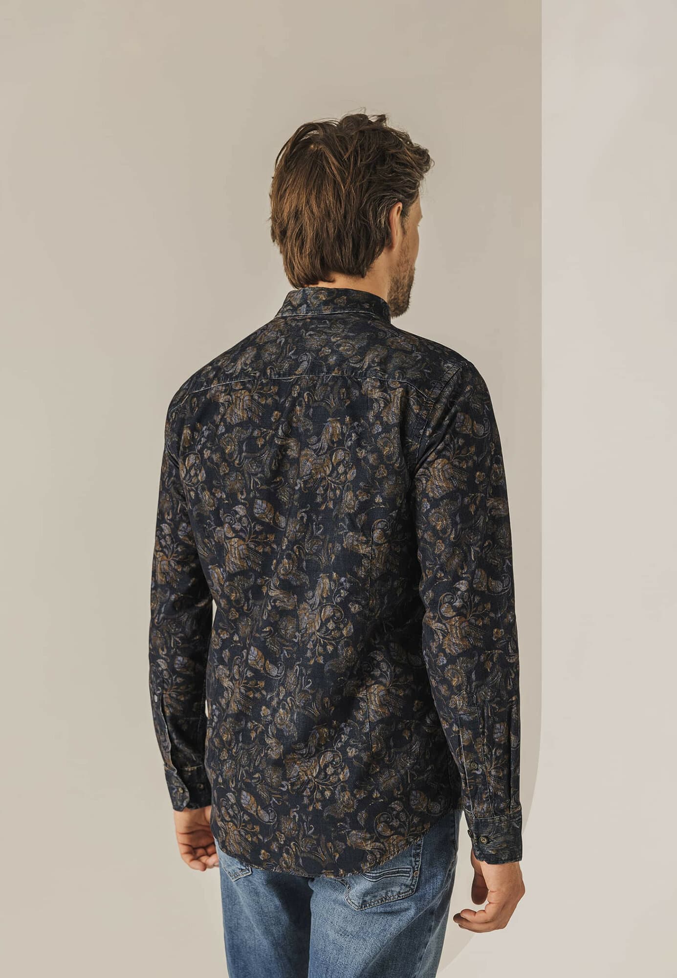 Printed corduroy