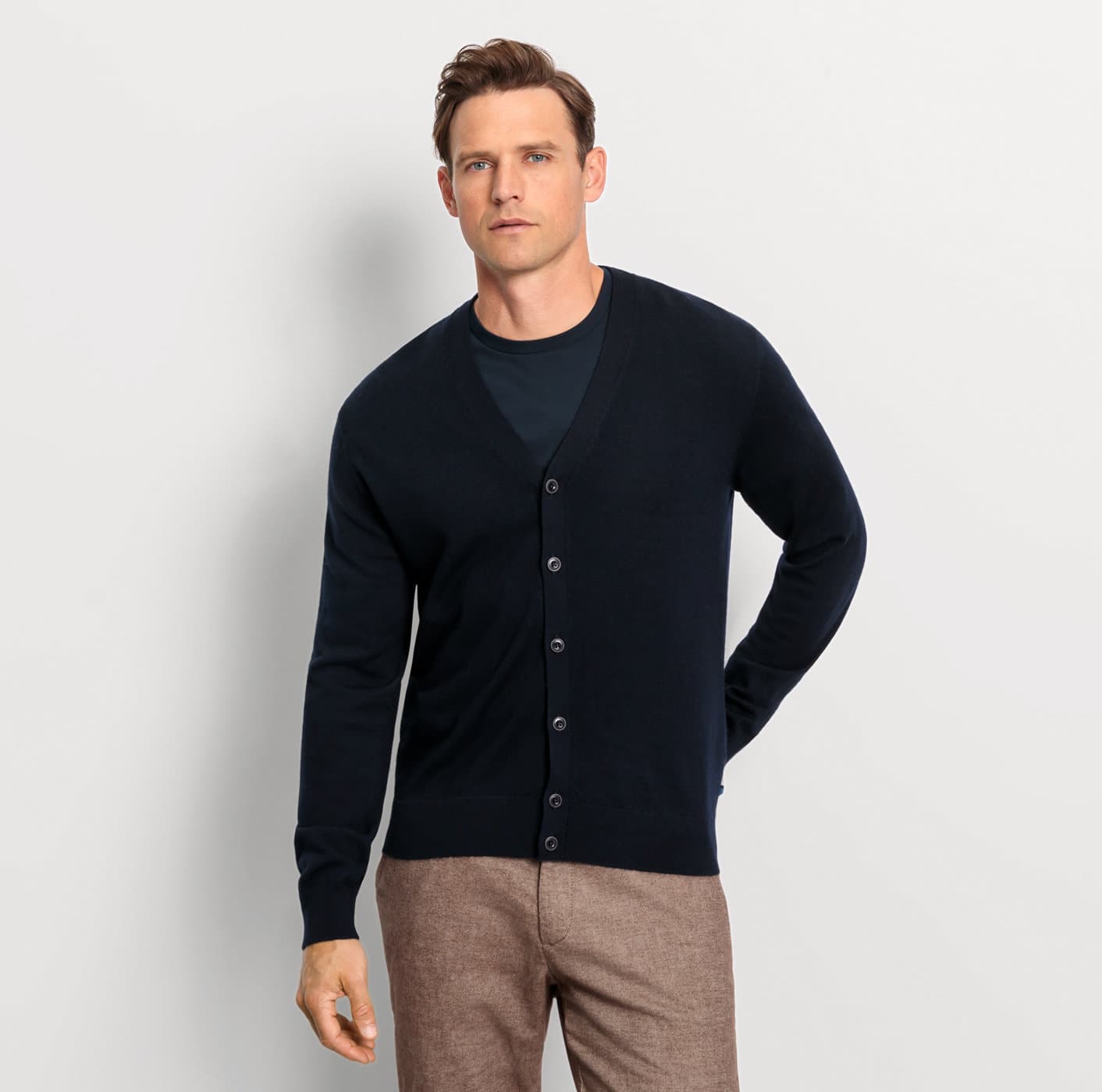 Cardigan basic merino