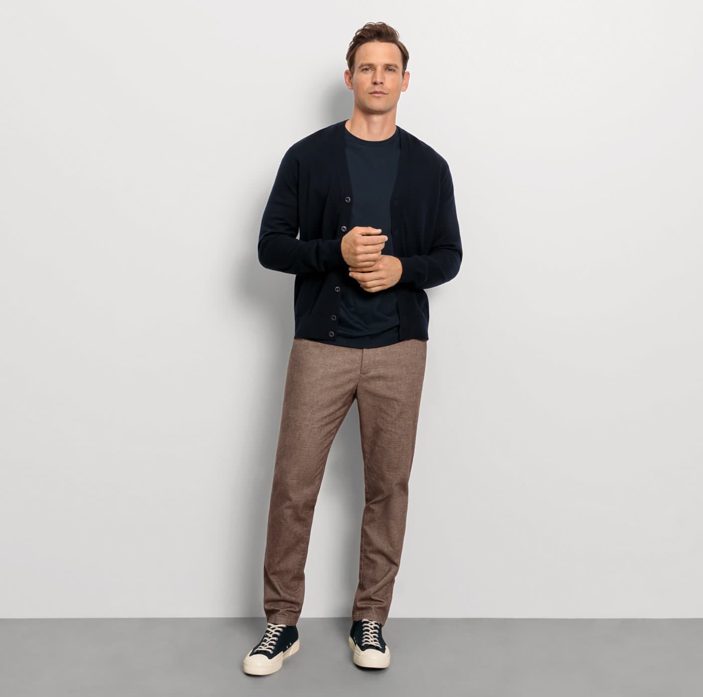 Cardigan basic merino