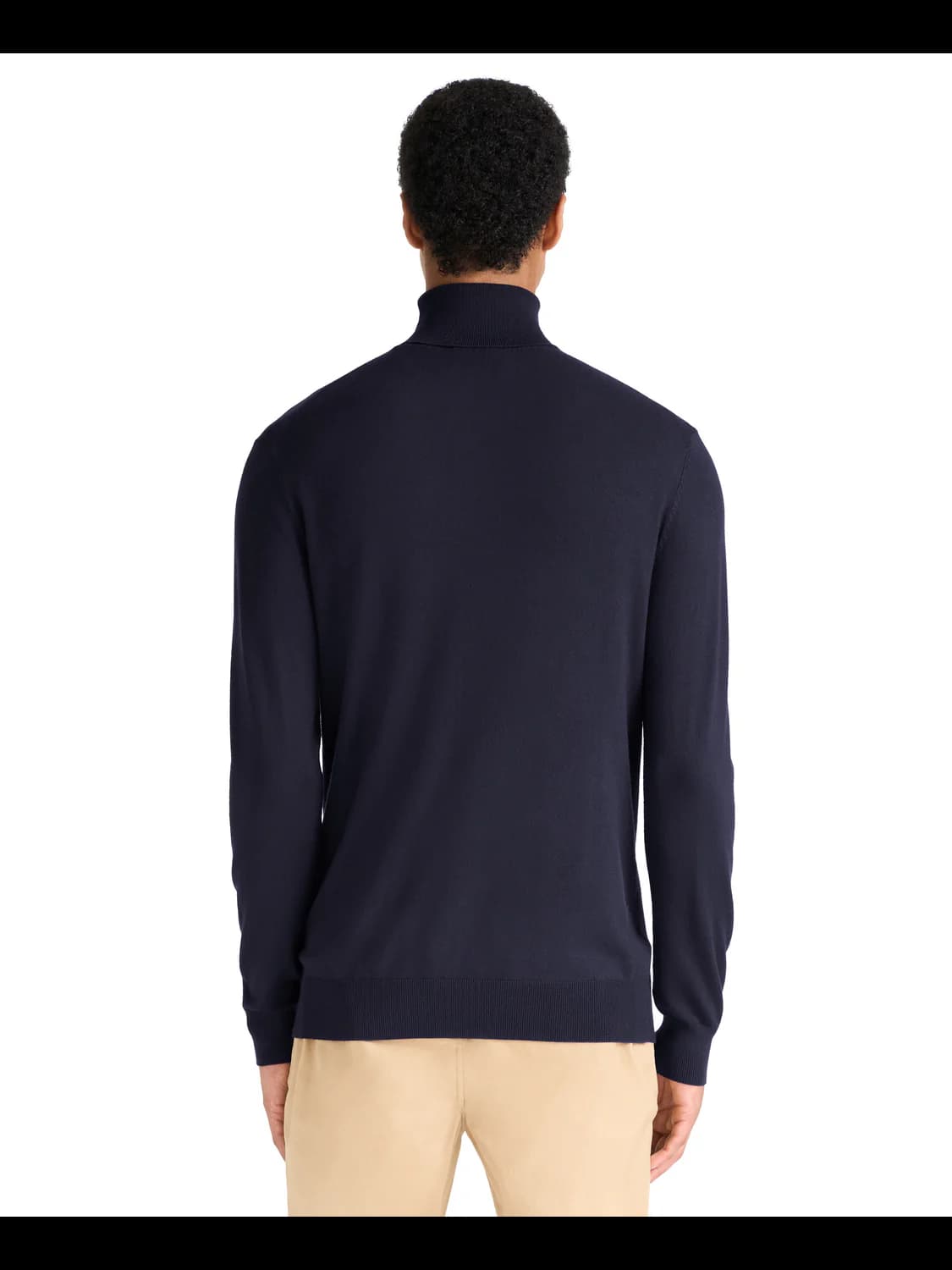 Turtleneck viscose sweater