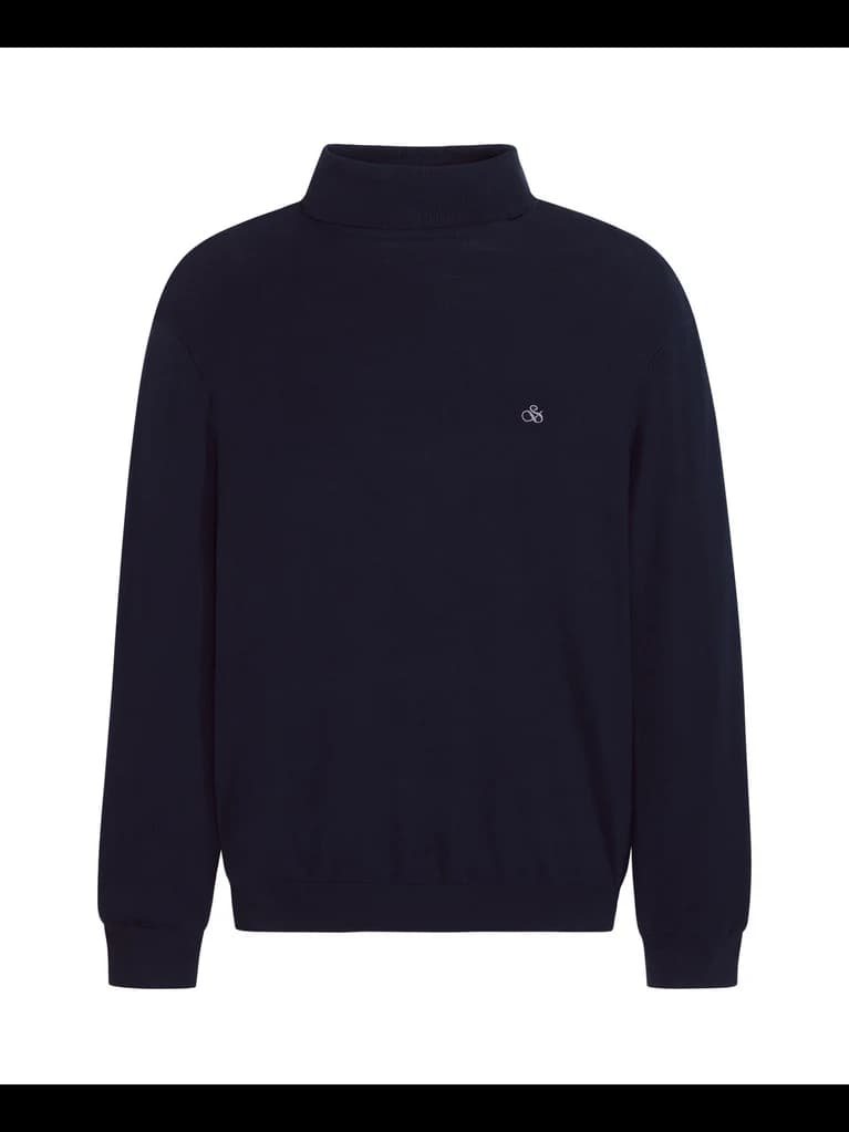 Turtleneck viscose sweater