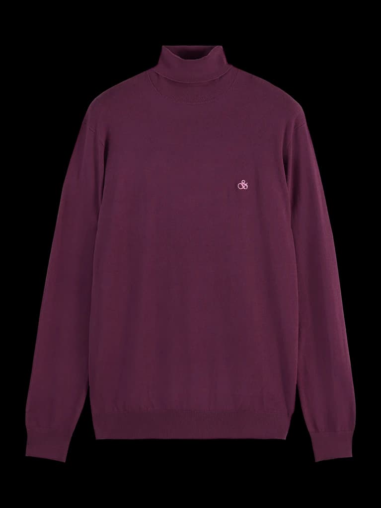 Turtleneck viscose sweater