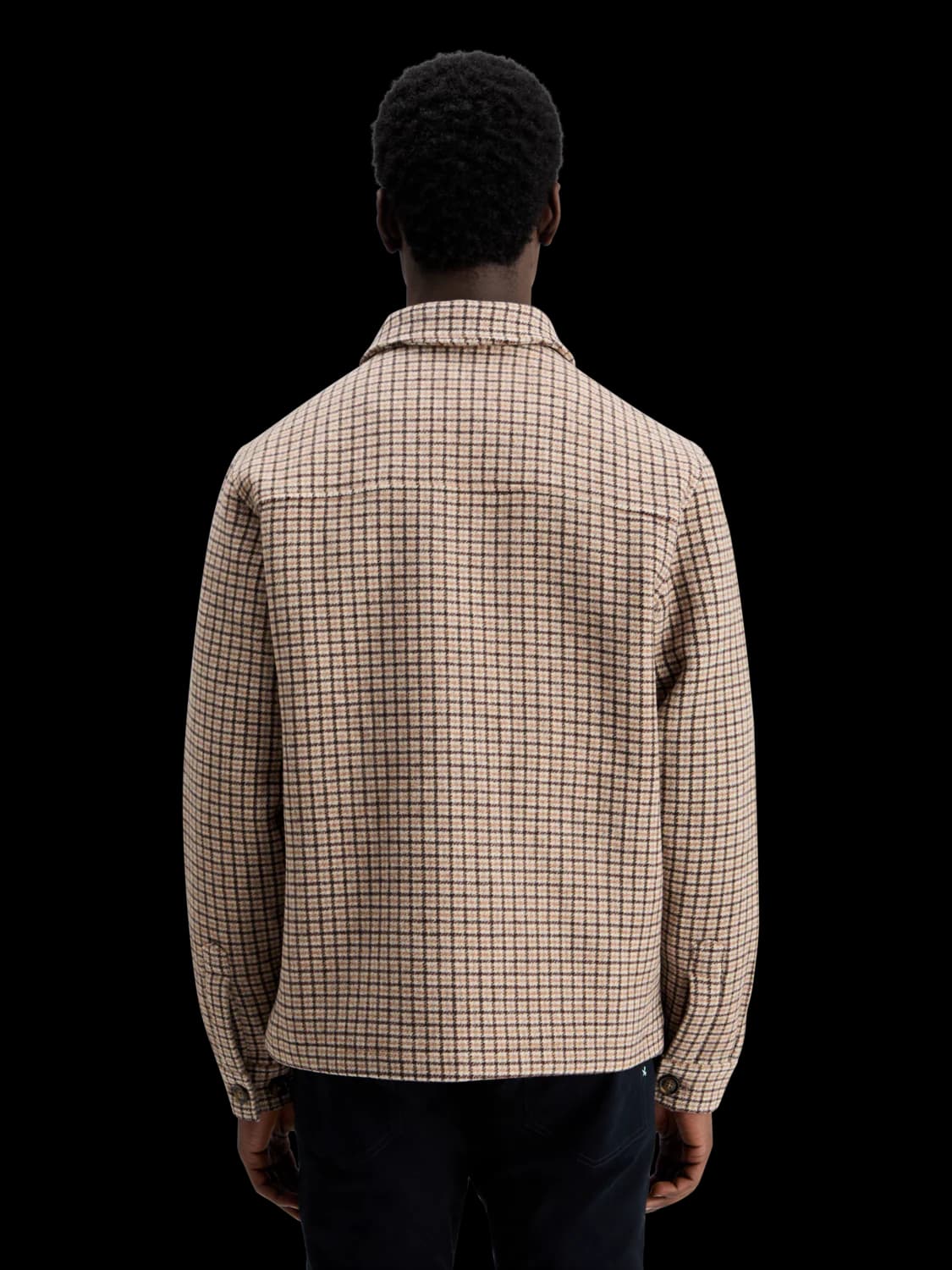 Wool blend zip-thru jacket