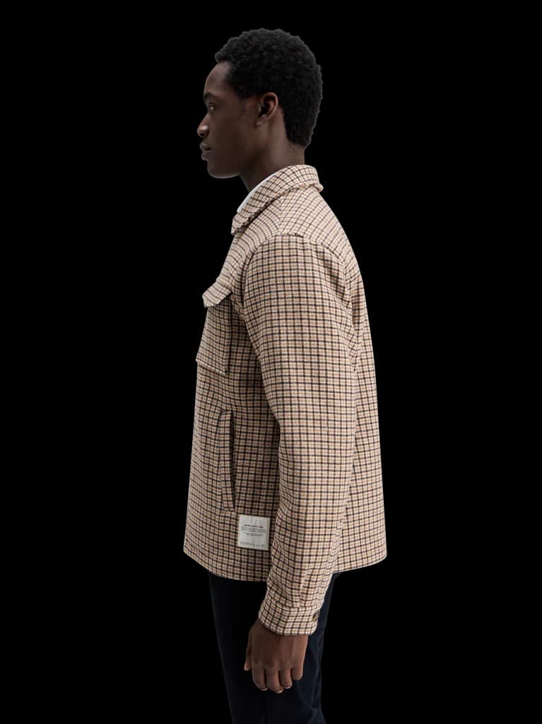 Wool blend zip-thru jacket