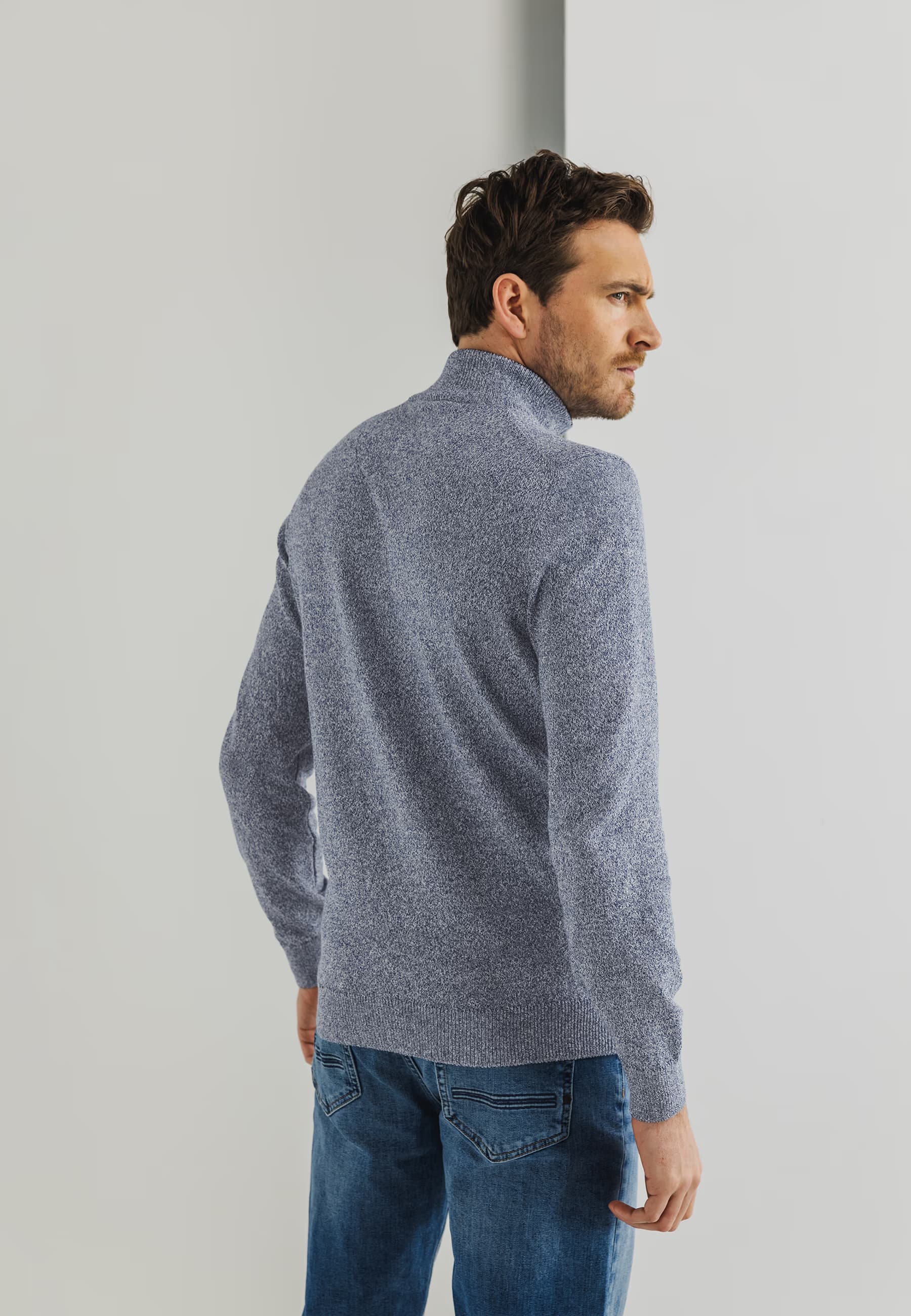 Cardigan plain knit