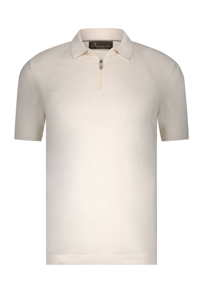 Knitted poloshirt