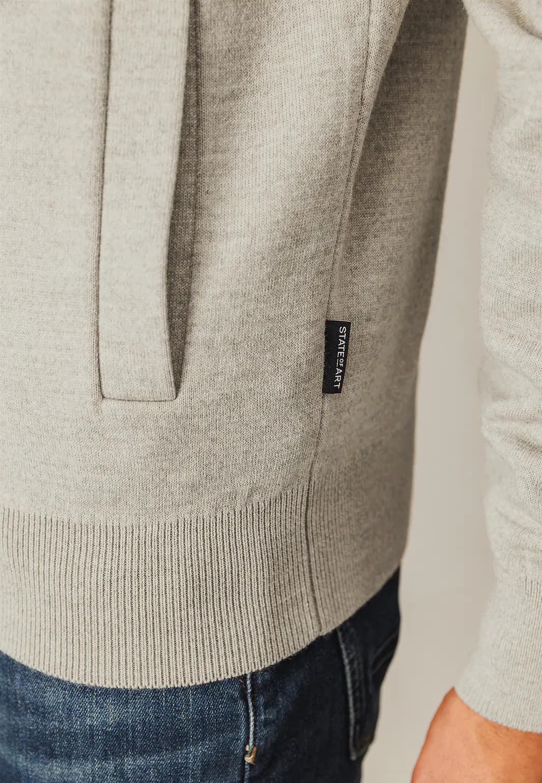 Cardigan zipper