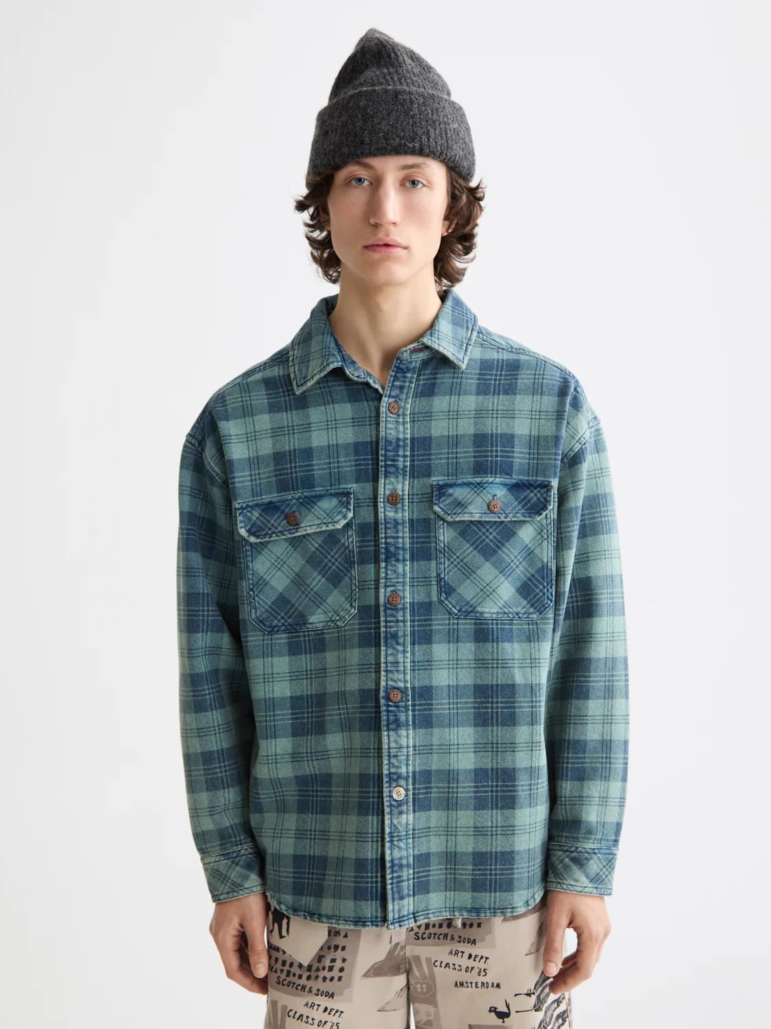 Washed denim
