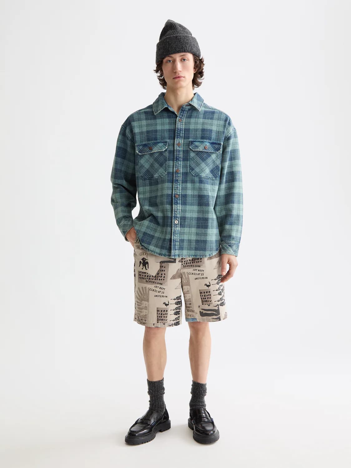 Washed denim
