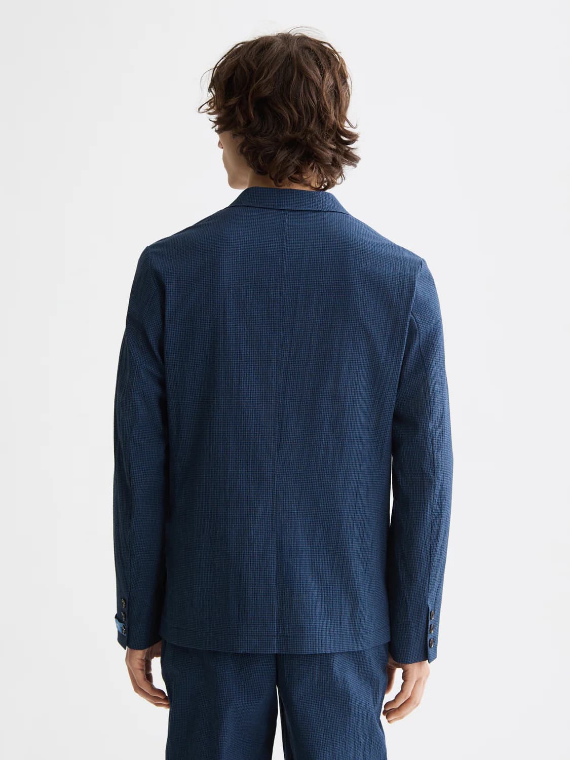 Reg fit seersucker blazer