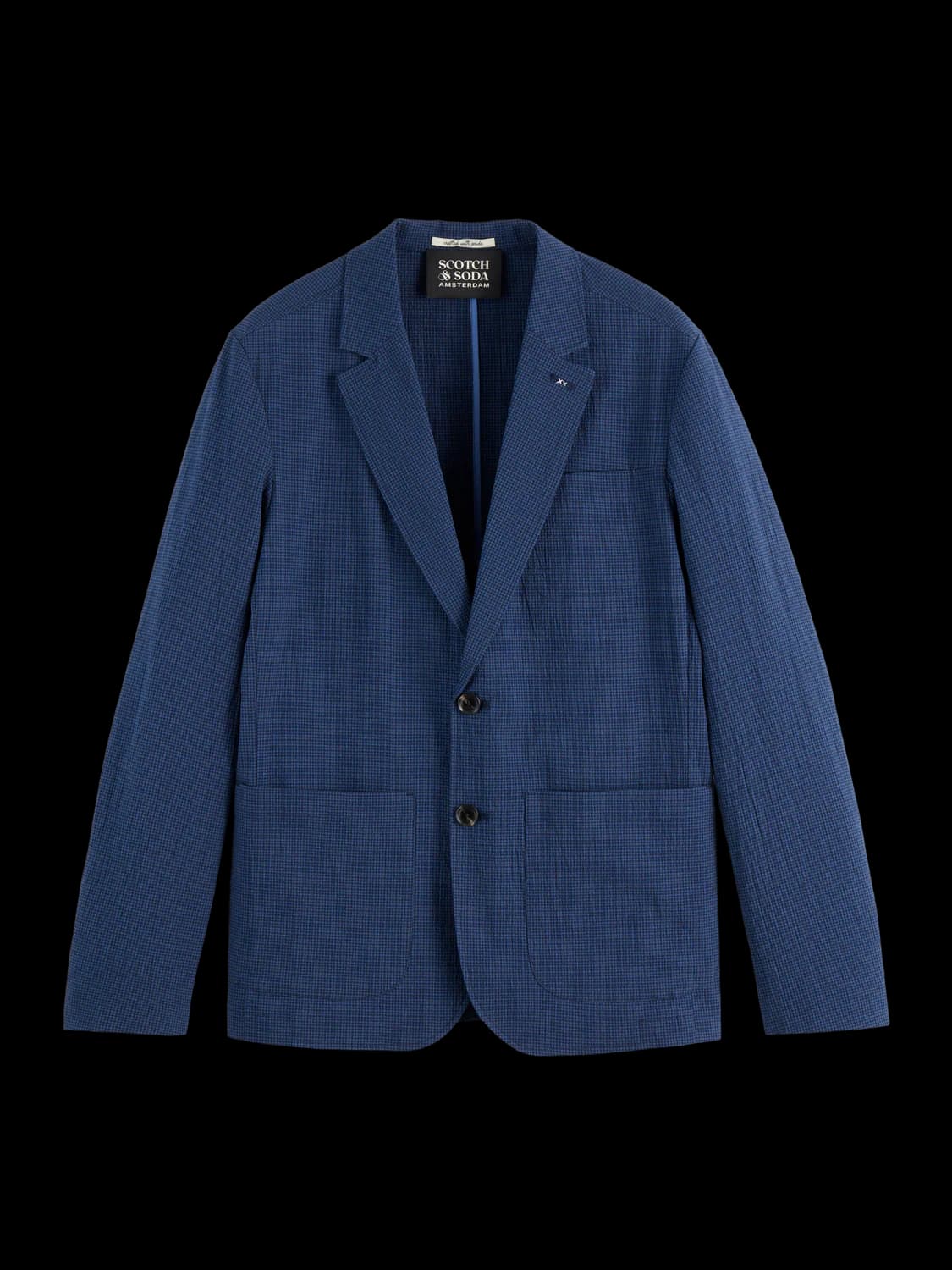 Reg fit seersucker blazer