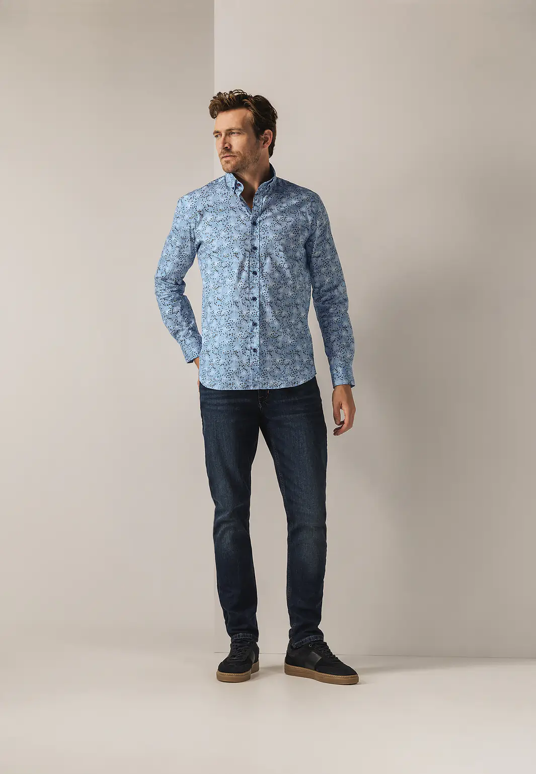 Reg fit lm poplin