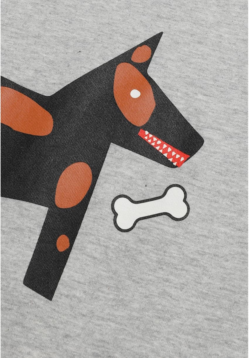 Back print hond beentje