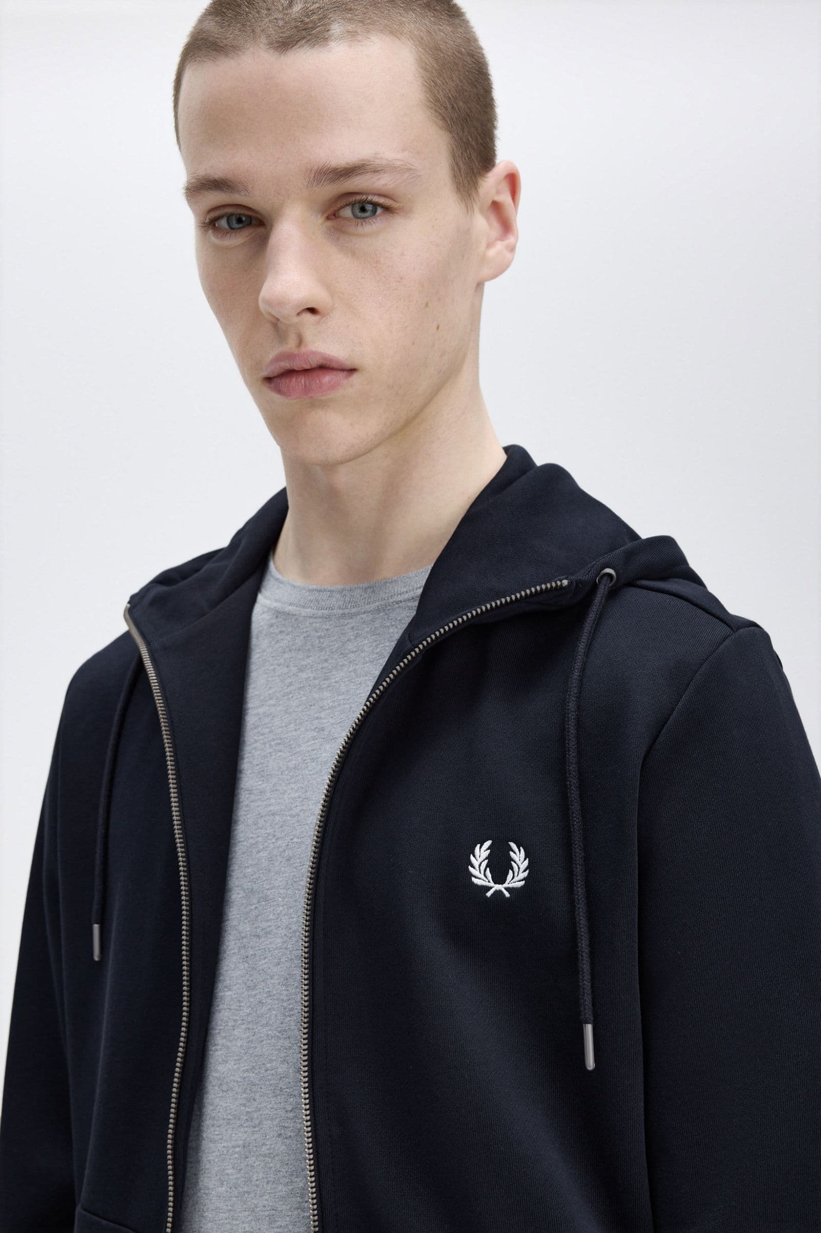 Hooded zip sweat
