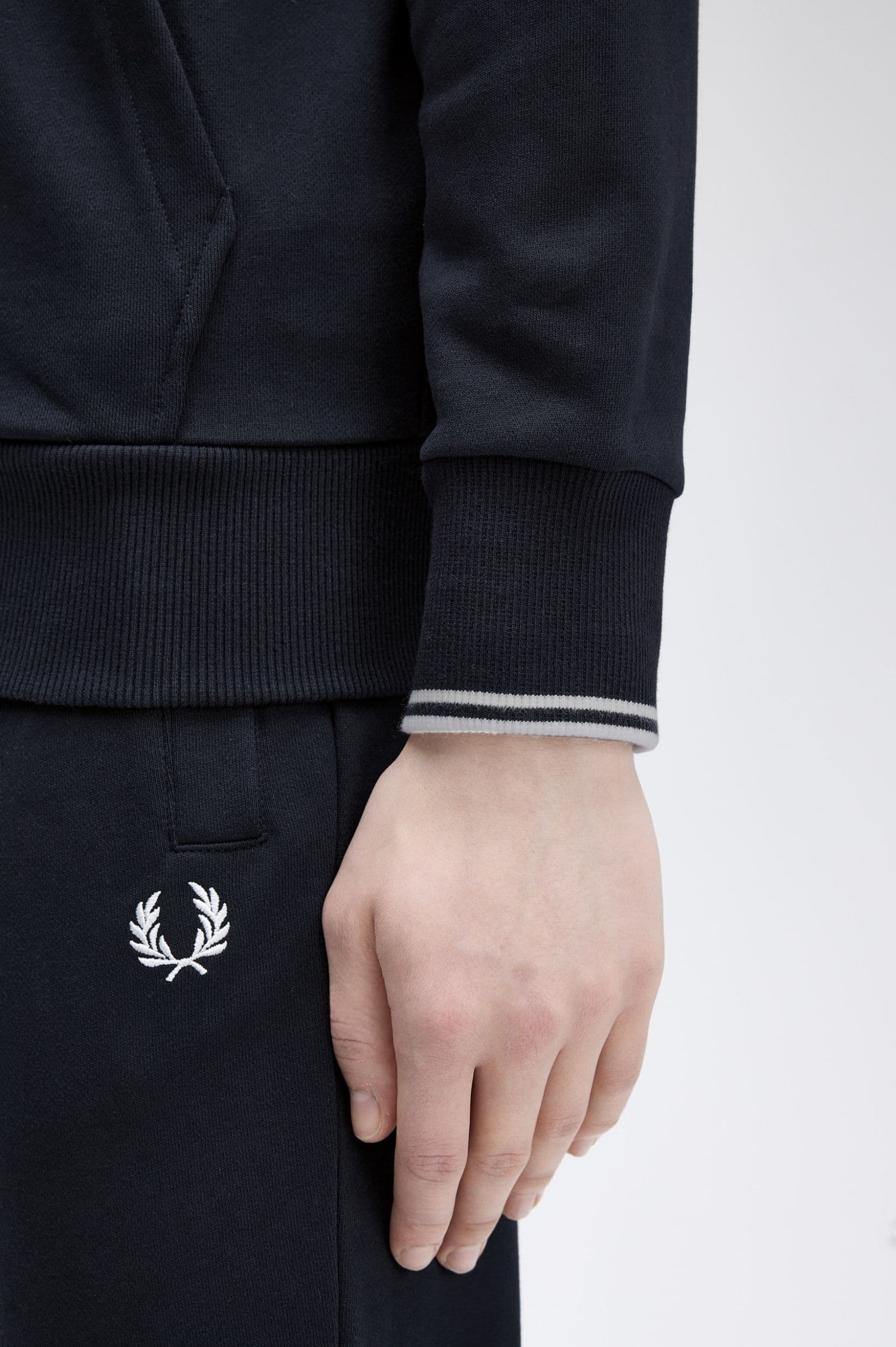 Hooded zip sweat