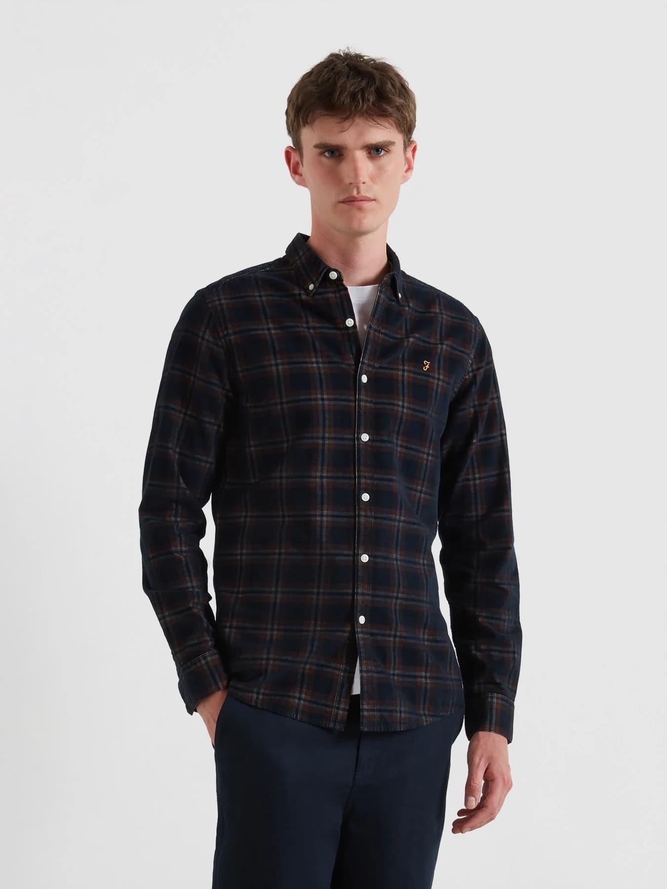 Fontella cord check slim