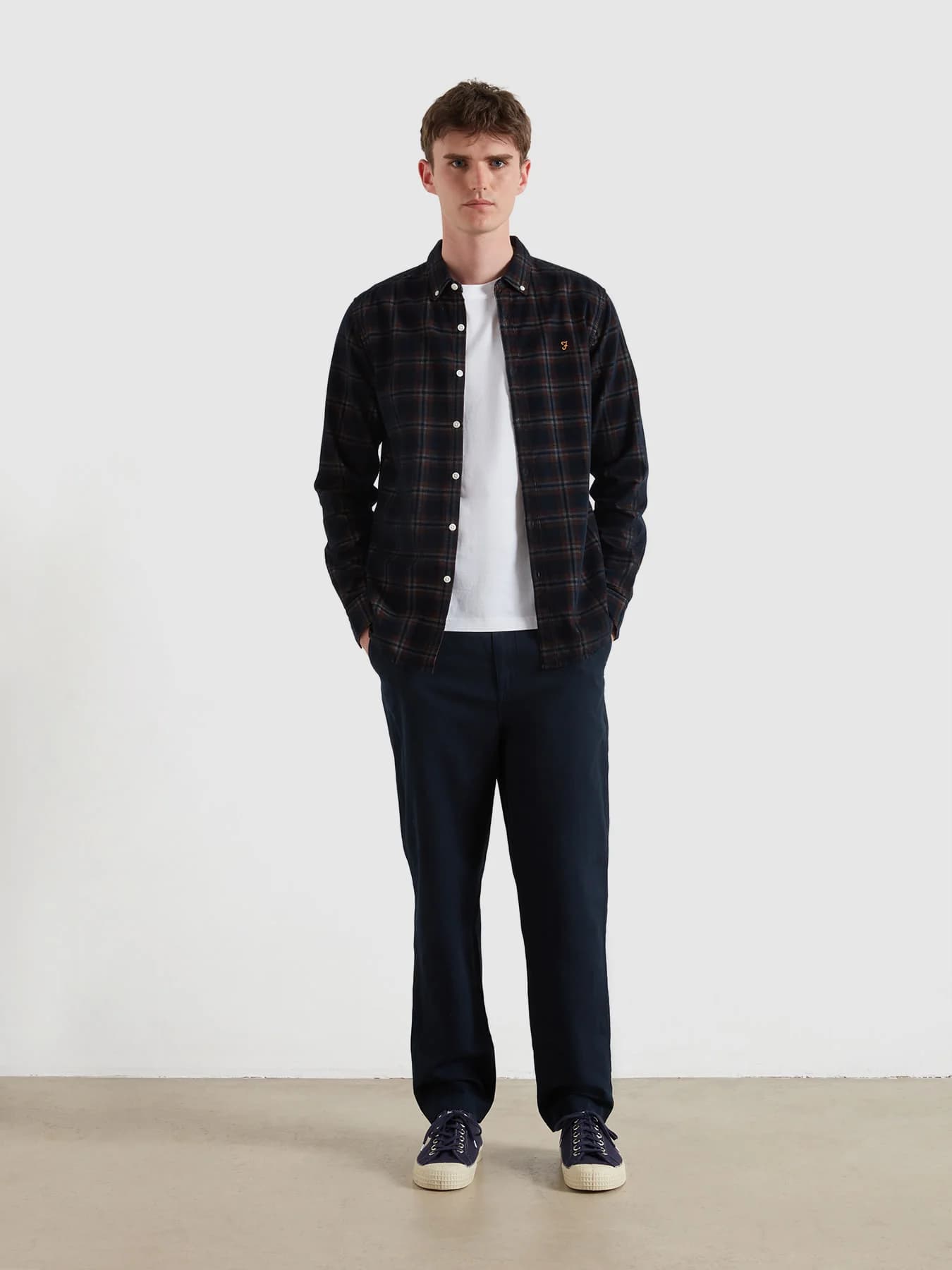 Fontella cord check slim