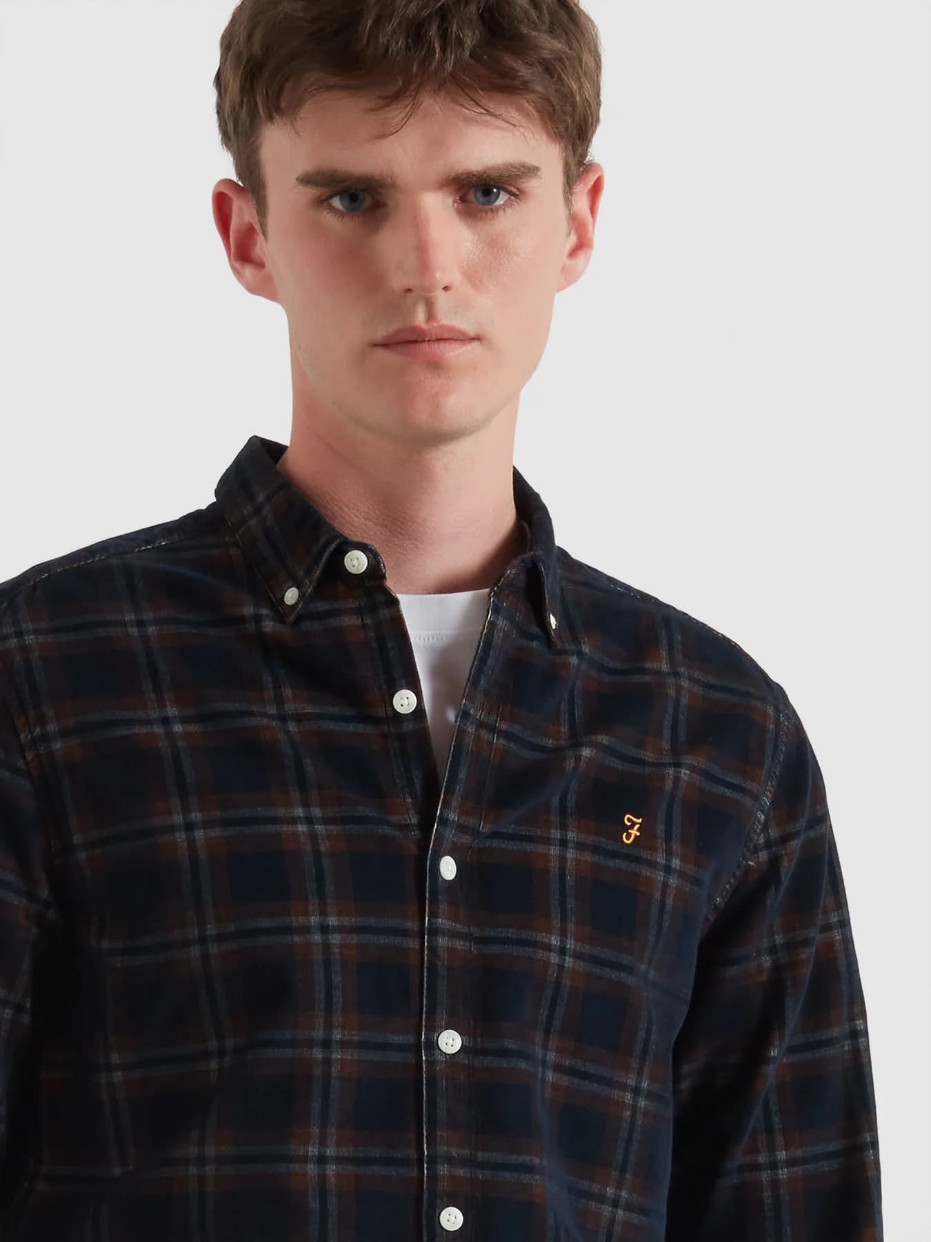 Fontella cord check slim