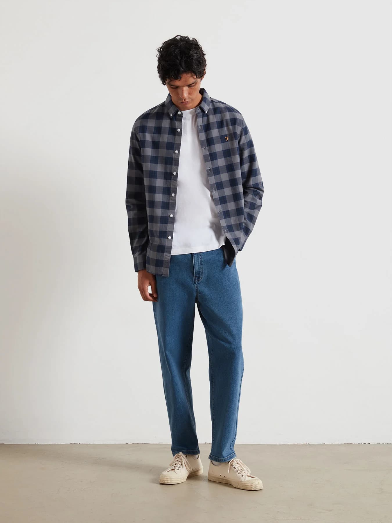 Brewer check slim fit