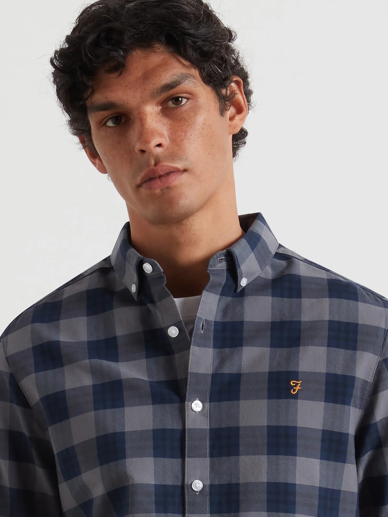 Brewer check slim fit