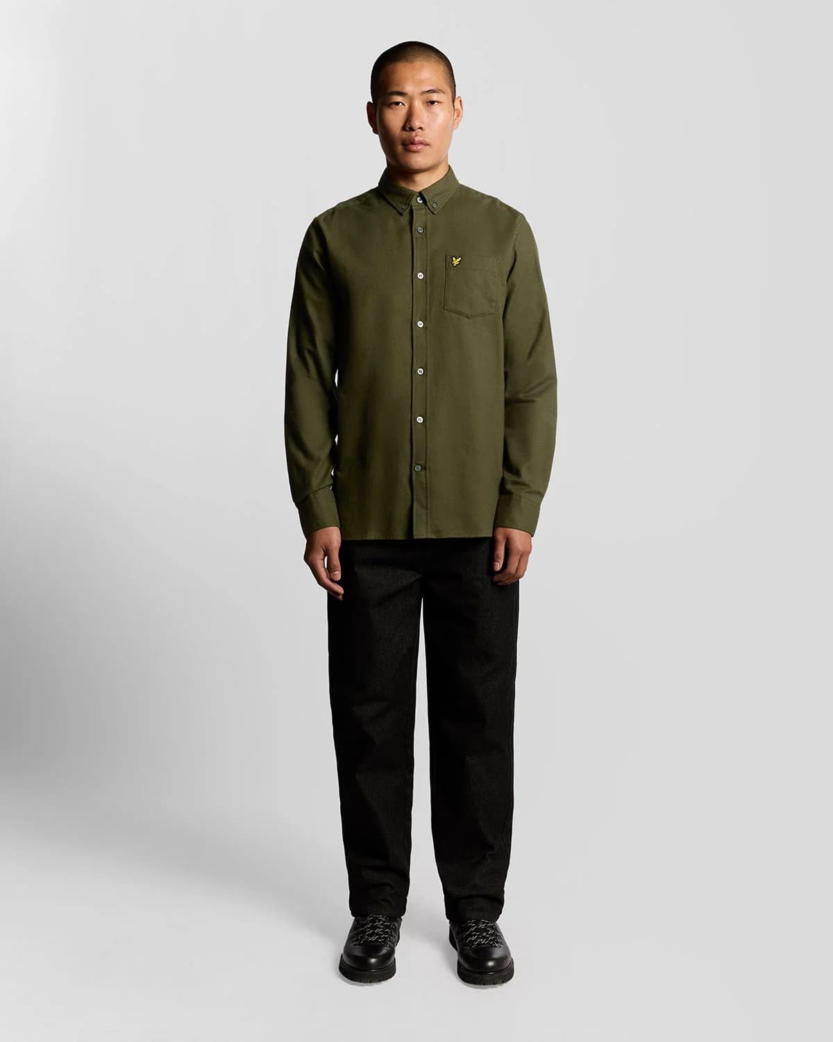 Plain flannel shirt