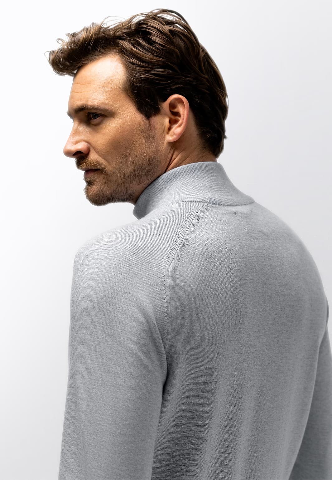 Mouline cardigan rits