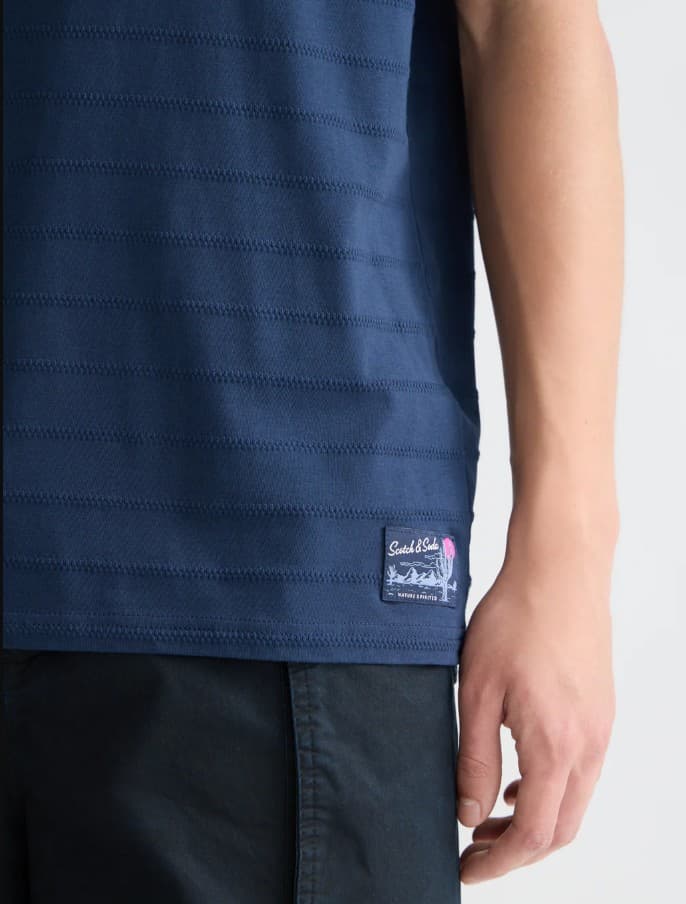 Structured jacqard tee