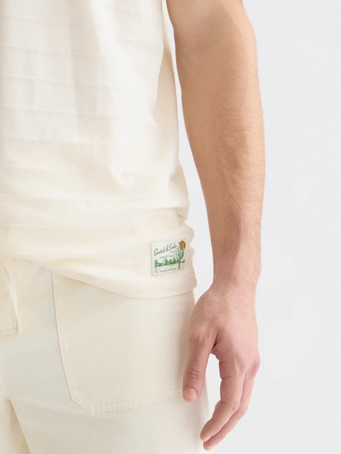 Structured jacqard tee