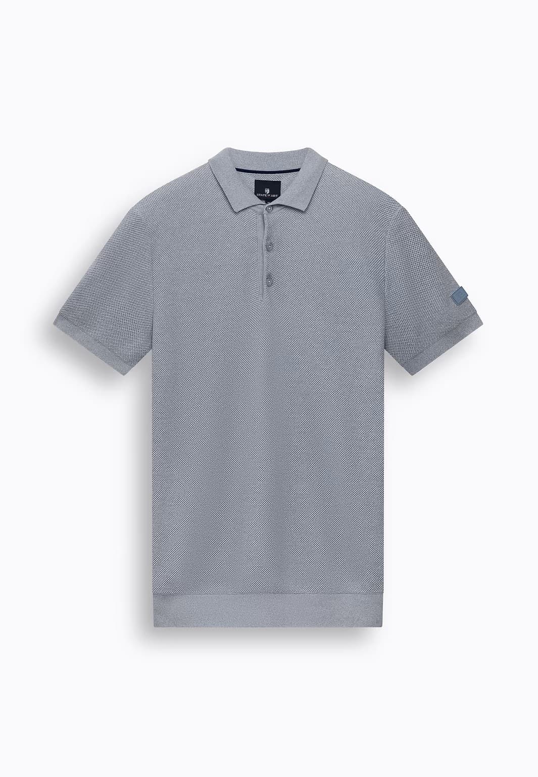 Knitted poloshirt ss
