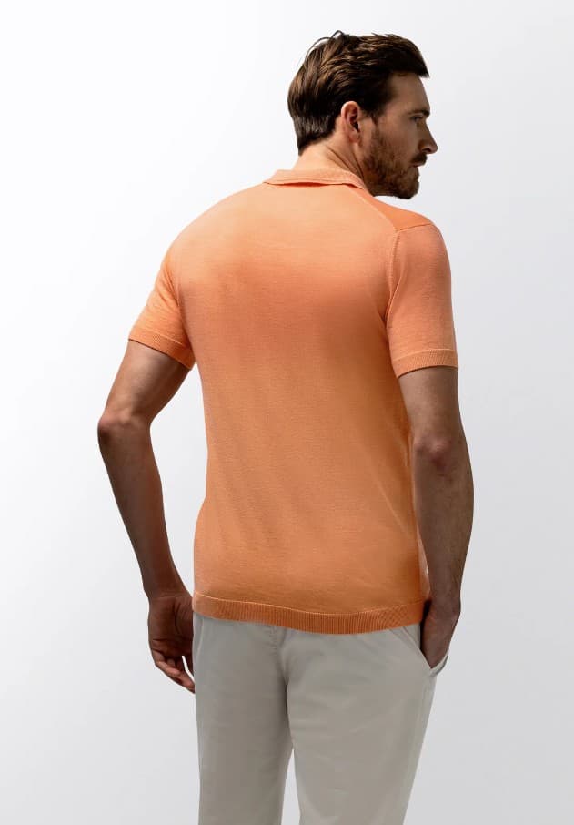 Knitted poloshirt ss