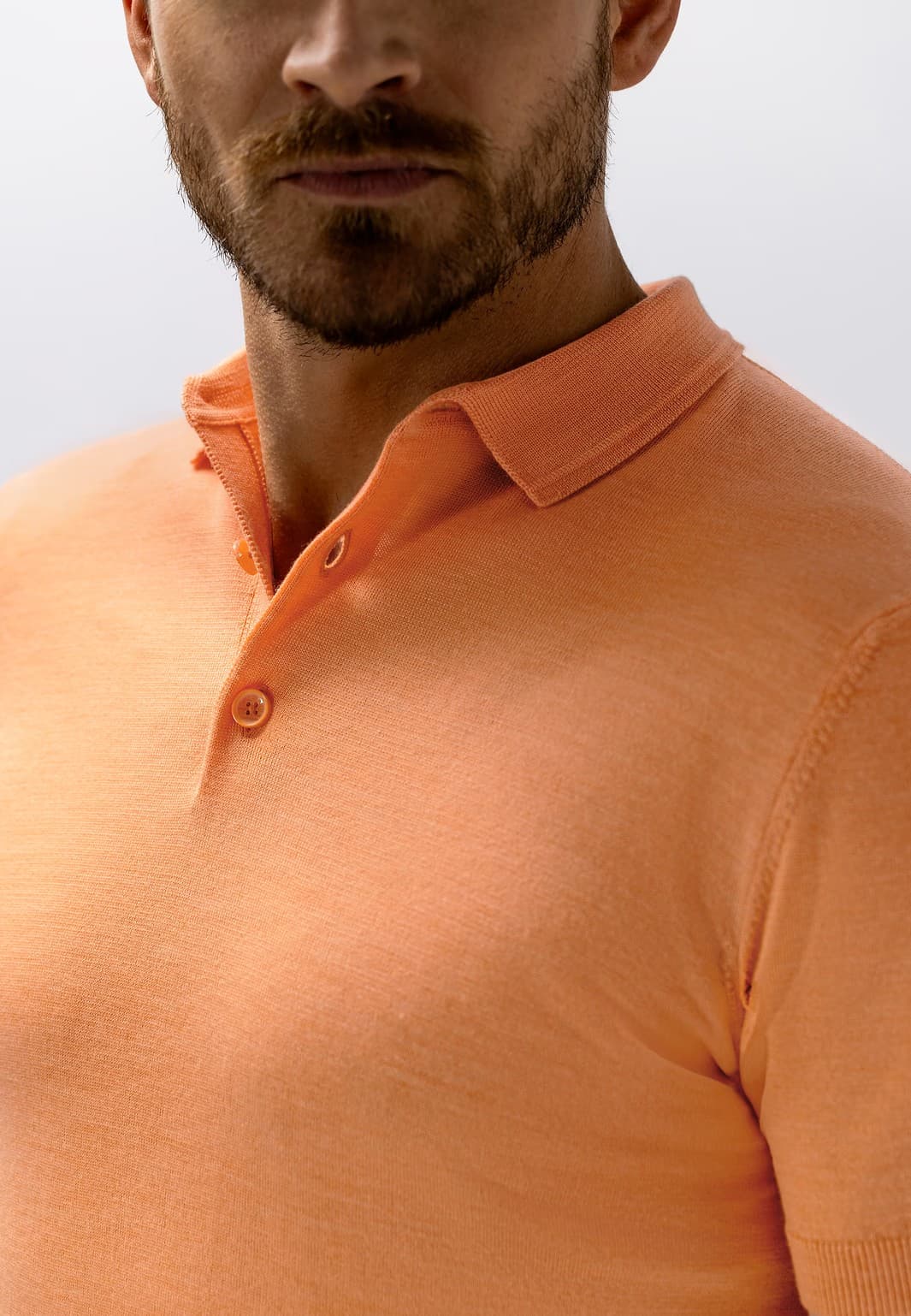 Knitted poloshirt ss