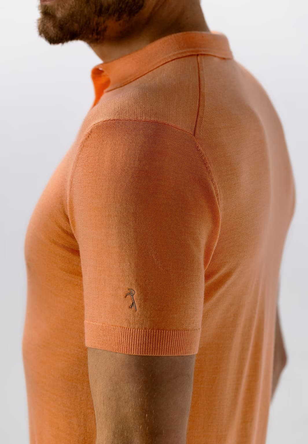 Knitted poloshirt ss