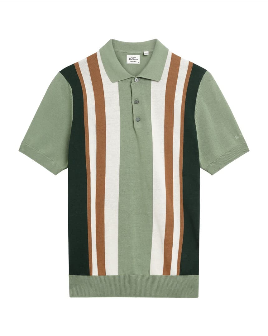 Vertical stripe knitted