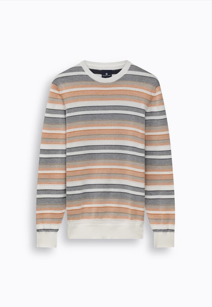 C-neck striped