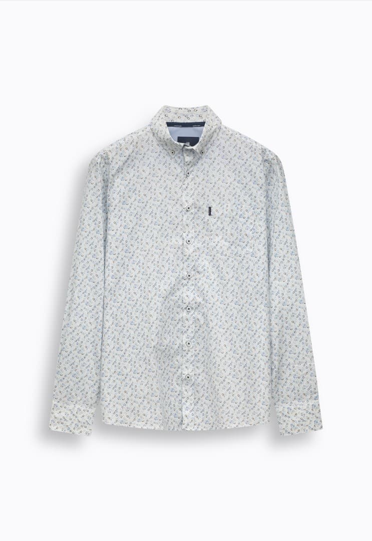 Poplin print ls bd