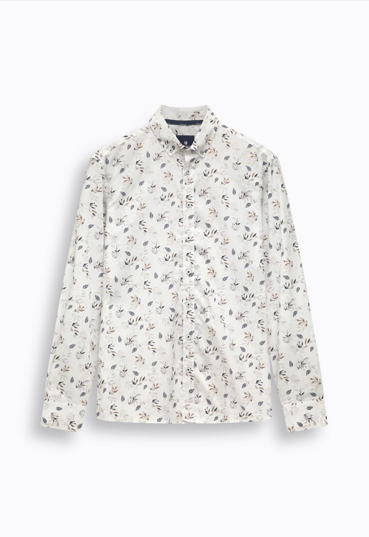 Poplin print ls bd